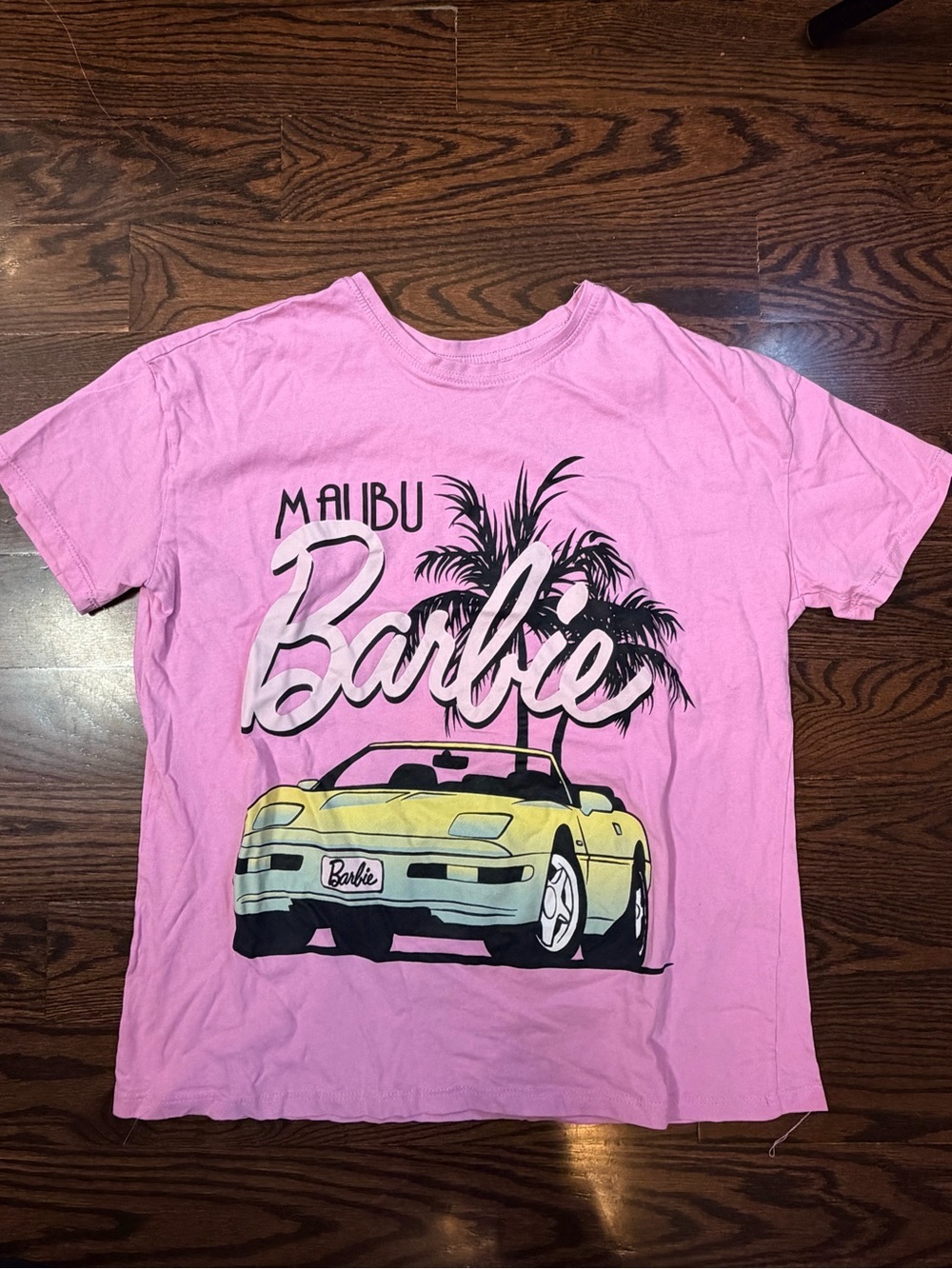 Barbie 2023 Girls' Malibu Pink Graphic Tee XS
